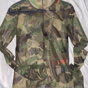 Heron Preston camo mesh top